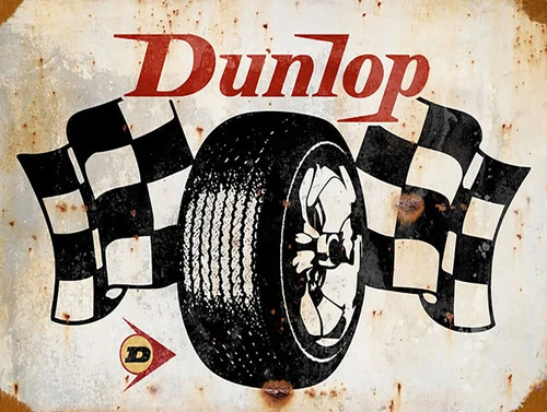 Dunlop, Retro metal Sign/Plaque Wall vintage / Garage Gift