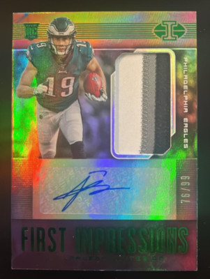 2019 Illusions JJ Arcega-Whiteside First Impressions RPA 06/99 3 Color patch!