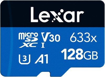 Lexar 633X 128GB Micro SD Karte, Microsdxc UHS-I Karte + Sd-Adapter, Bis Zu 100 