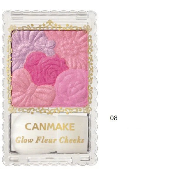 NEW!! CANMAKE Glow Fleur Cheeks/Mat Cheeks/Highlighters/Shadings 15 colors JAPAN - Image 3 of 4