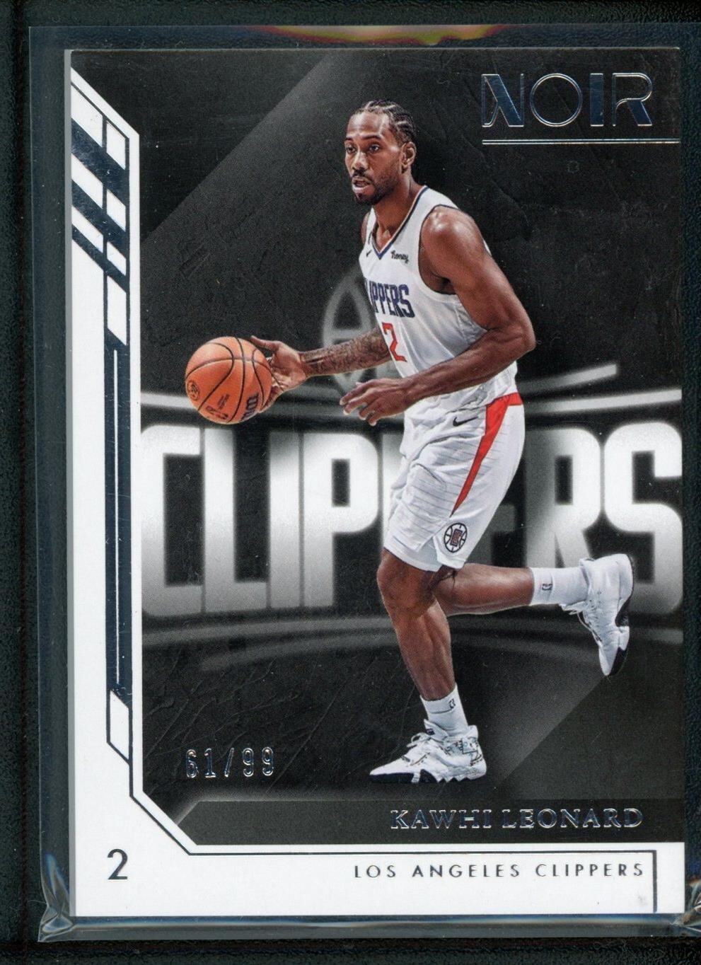 2022-23 KAWHI LEONARD 61/99 PANINI NOIR ASSOCIATION EDITION
