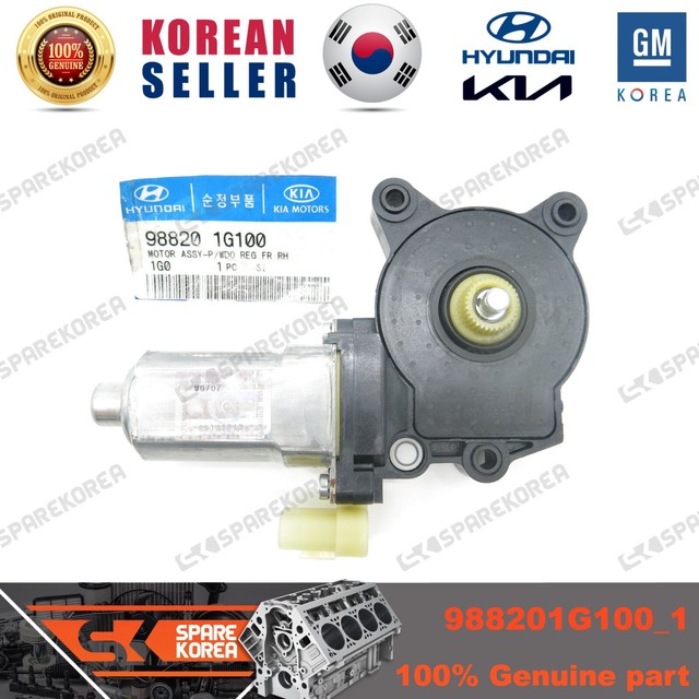 988201g100 Genuine Hyundai Power Window Motor Front Right for 0610