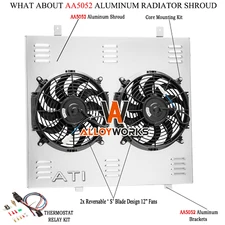 Aluminum Shroud Fan Fits 2005-2018 Nissan Frontier Pathfinder 2009-2012 Equator