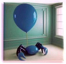 Blue Crab Balloon FRIDGE MAGNET style A