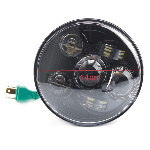 DOT E9-Geprüft 5-3/4 5.75" LED Hi/Lo Beam Scheinwerfer Für Harley Honda Motorrad - Picture 3 of 6