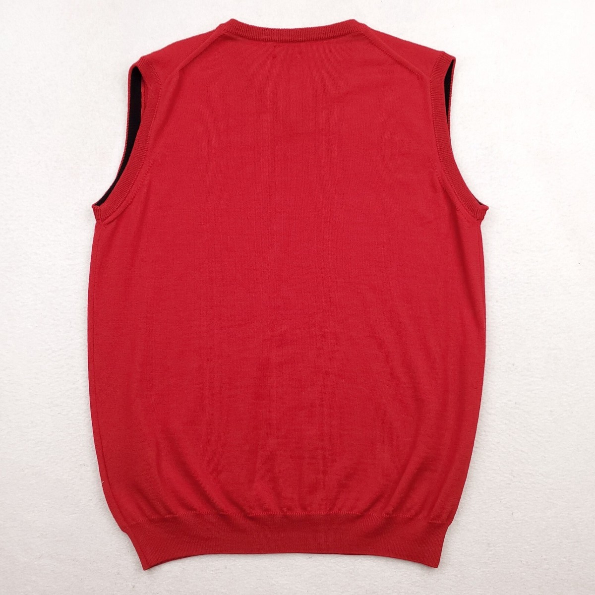 ベスト・ジレ Burberry Red Canvas Vest BURBERRY GOLF Checker Reversible Vest Red,Beige M | PLAYFUL