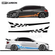 Car Side Body Graphics Decor Sticker Door Racing Stripe Vinyl Decals