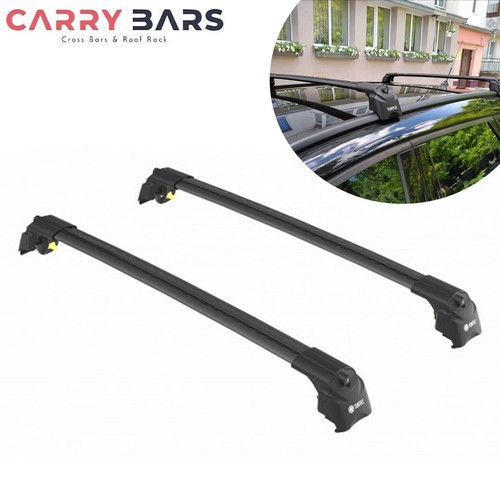 Fit OPEL ZAFIRA TOURER C 12- Roof Racks Cross Bars Black Set 2Pcs - Picture 2 of 22