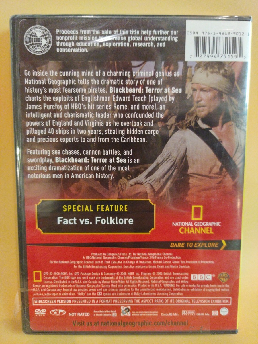 Blackbeard: Terror at Sea (DVD, 2006, Widescreen) National