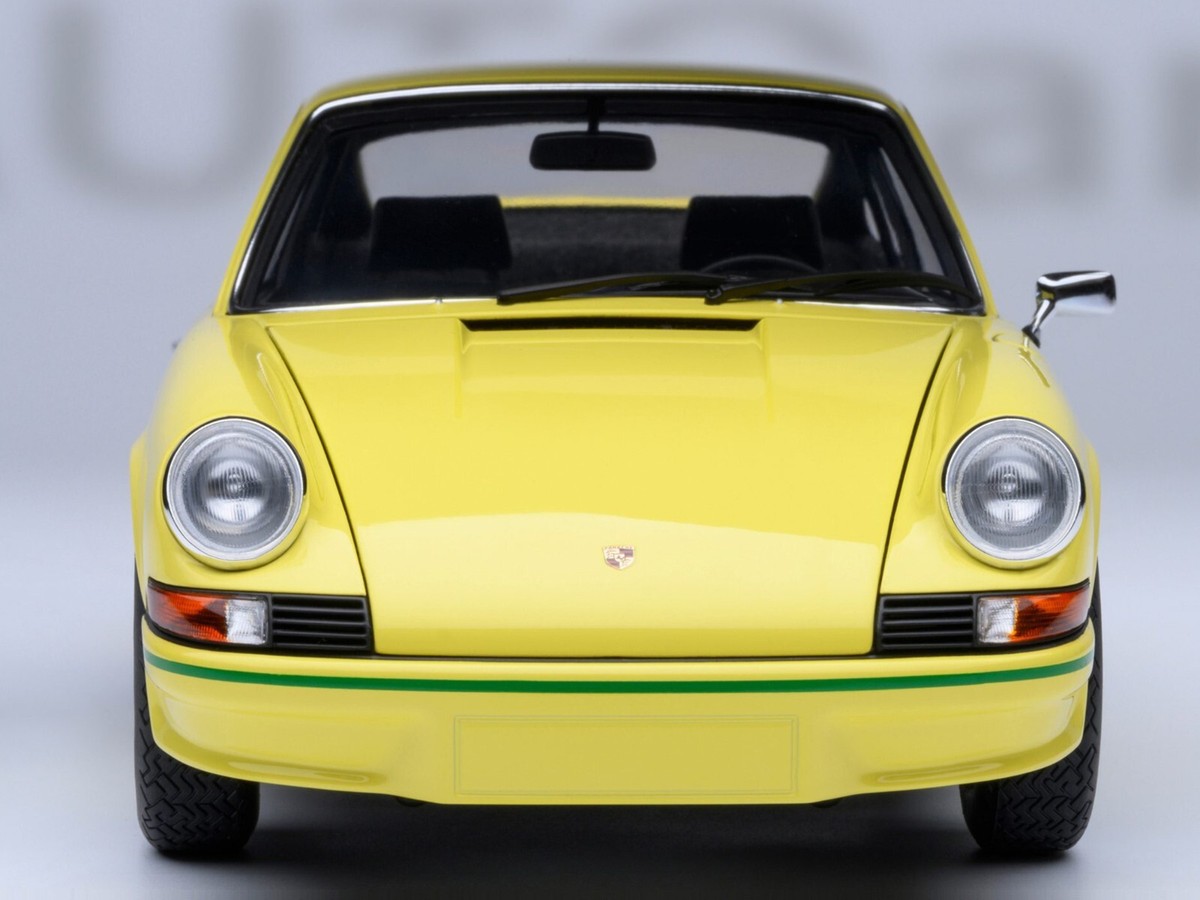 PORSCHE 911 CARRERA 2.7 RS LIGHT YELLOW 1/18 MODEL CAR BY AUTOART