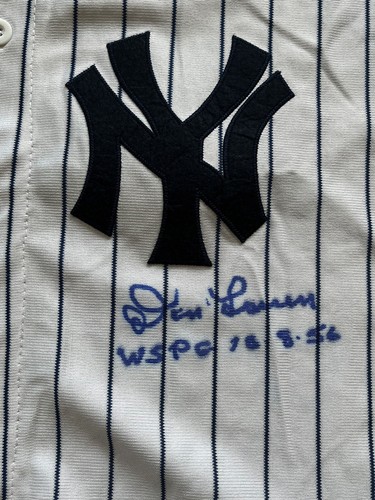 Don Larsen WSPG 10 8 56 New York Yankees Signed Autograph Jersey PSA DNA *40 - Picture 2 of 5