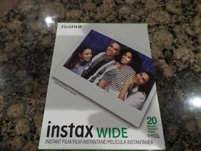 BRAND NEW SEALED! Fujifilm - INSTAX WIDE Instant Film Twin Pack 20 SHEETS NIB