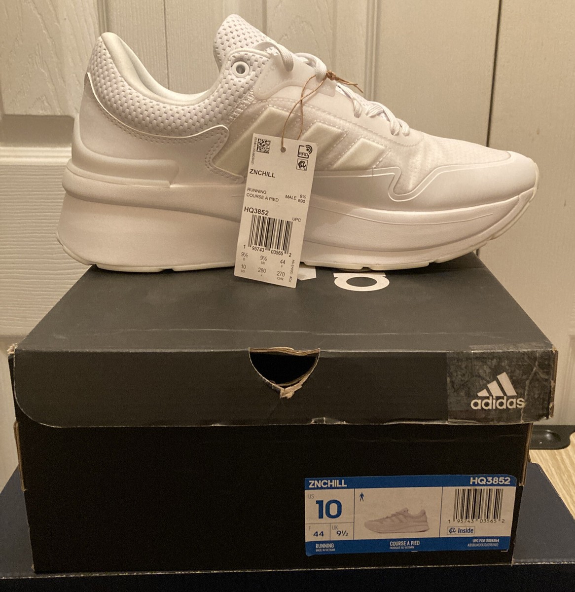 adidas ZNCHILL LIGHTMOTION+ Men's SZ-10 RUNNING Shoes White