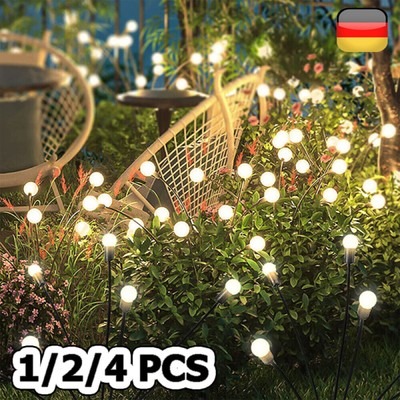 Glühwürmchen Leuchte Solar Gartenlichter Wasserdicht 10 LED Firefly Solarlampen