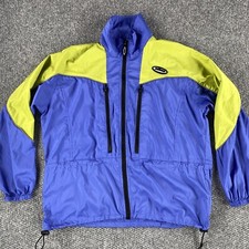 Hind Mens Running Windbreaker Jacket Water Resistant Full Zip Size Medium