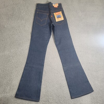 Vintage 70s Levi's Bell Bottom Jeans 26x32 Orange Tab Made In USA