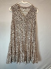 Nine West Women’s Medium Sleeveless Animal Print Dress Size Medium