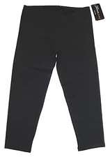 Theatricals Dancewear Cropped Leggings Capris Black Snug Fit New Nwt Women XL