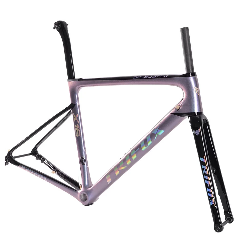 Carbon Road Bike Frameset Ultralight Disc Brake 28C DI2 Road Racing Bike Frame - Image 2 of 4
