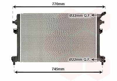 RADIATORE SUPPLEMENTARE VOLKSWAGEN TIGUAN 16-> TOURAN 15-> ORIGINALE