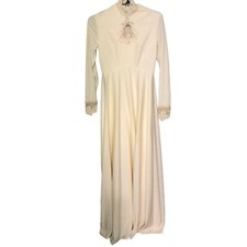 Vintage 1960/70s Wedding Fromal Ivory Dress