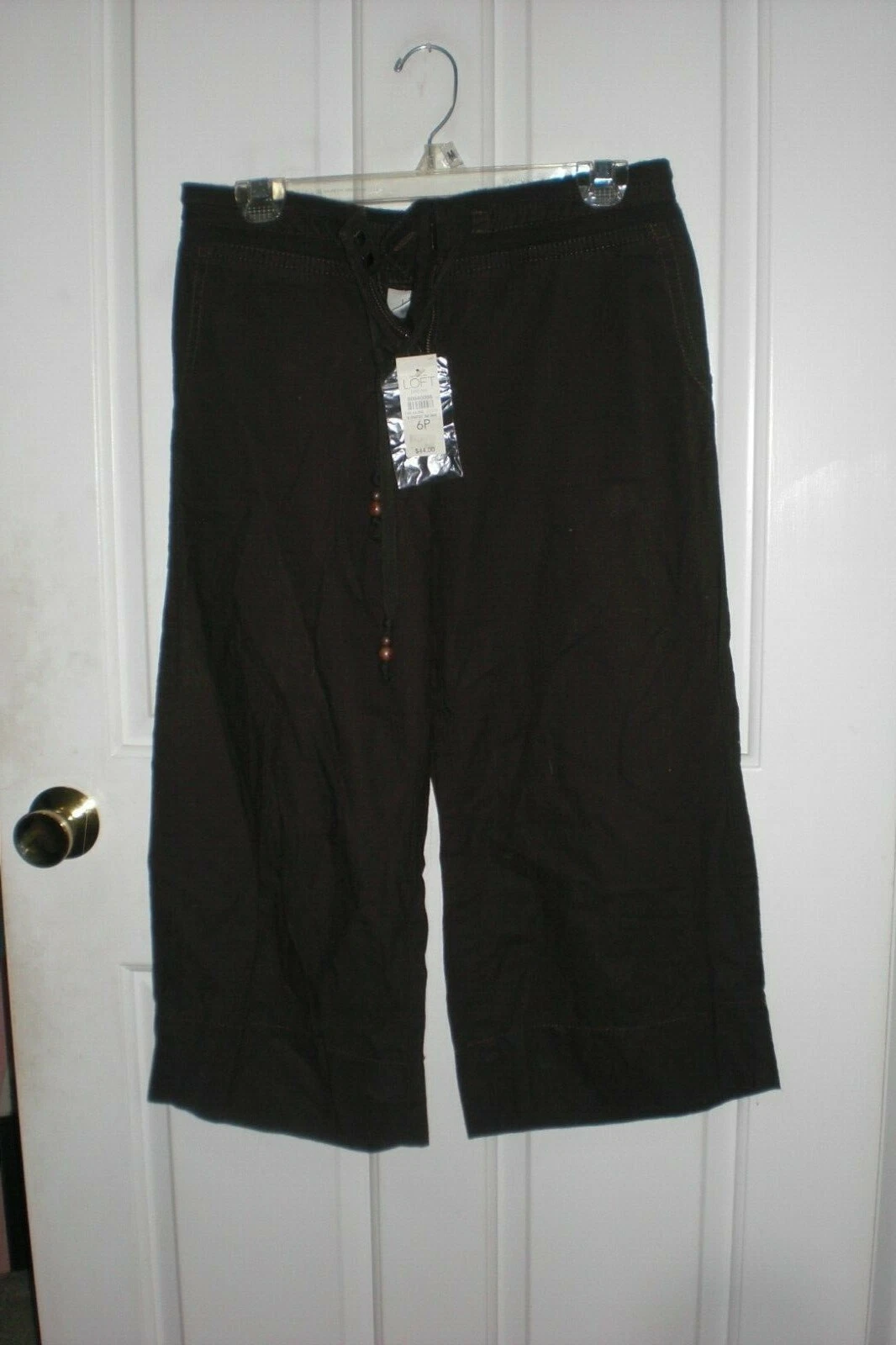 ANN TAYLOR LOFT Marisa Petites Brown Capri Pants Size 6P NEW!