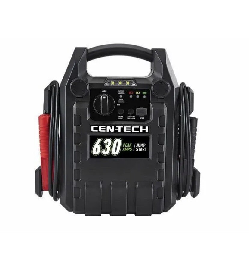 CENTECH 630 Peak Amp 120V 17Ah 10W Jump Starter and