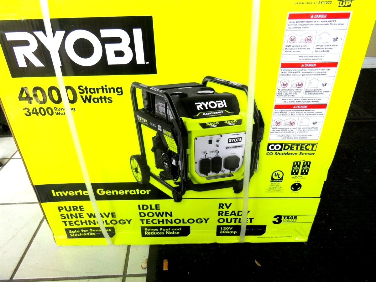 Ryobi inverter generator online 4000