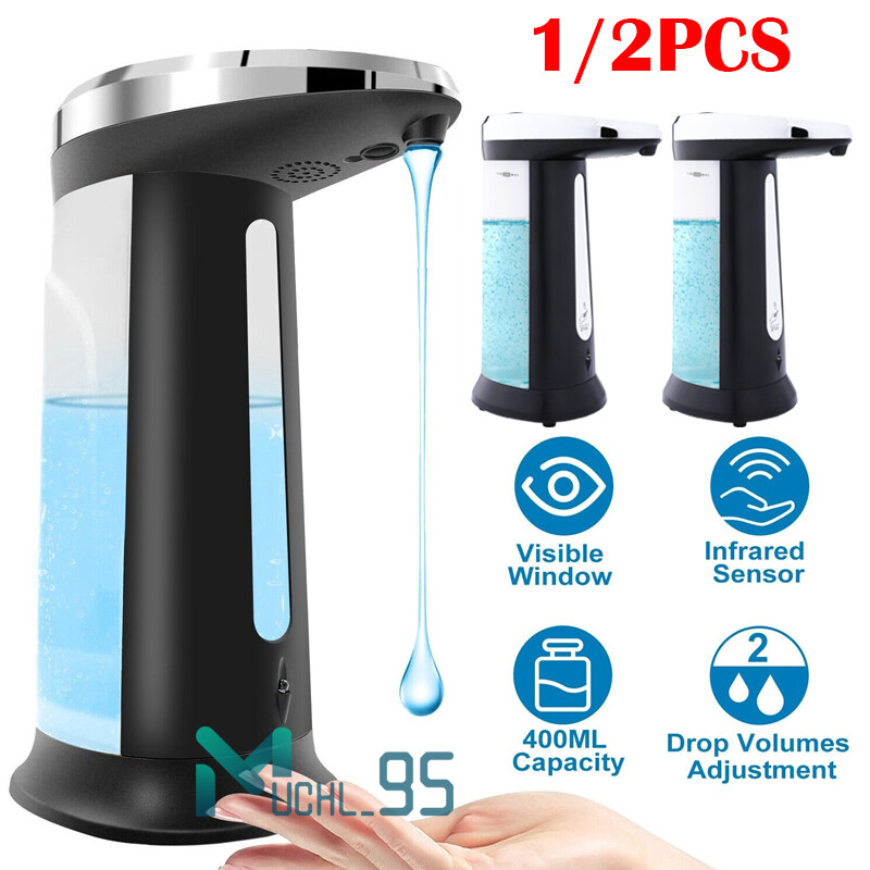 Dispensador automático jabón líquido 400 ml, dispensador de jabón sin contacto