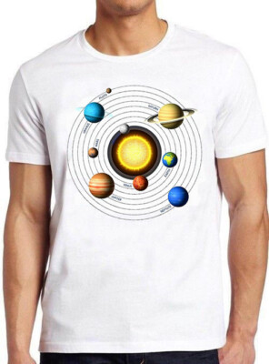 T-Shirt Sonnensystem Weltraum Universum Nasa Pluto Jupiter Saturn Geschenk M699 