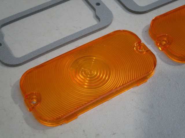 NEW 1964-1967 MERCURY COMET, CYCLONE AMBER PARKING LAMP LENSES, FORD