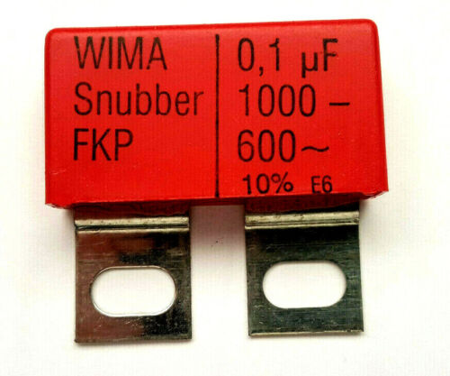 0.1uf 1000V ( 600V AC) Snubber FKP SNFPO131007B Wima Size 11mm x 22mm x 41.5mm - Picture 1 of 1