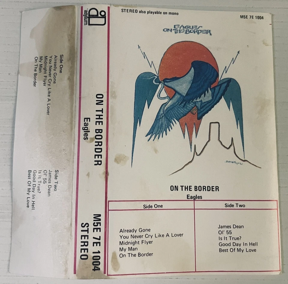 The Eagles On The Border Music Cassette Tape M5E 7E 1004 Asylum 1974 - Image 4 of 4