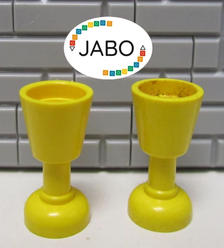 (A12/16/13) Lego 2x 2343 Kelch Becher gelb 6285 6086 6066 6079 6093 6277 6286