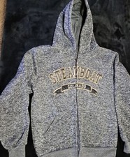 Dimco Steamboat Colorado Full Zip Front Sweater Boy/Girl Size Large Gray