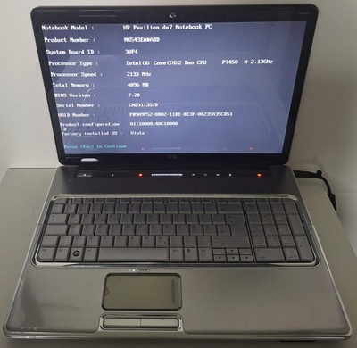 HP Pavilion DV7 Notebook  Hewlett Packard 17,3'' Display ( 2024 )