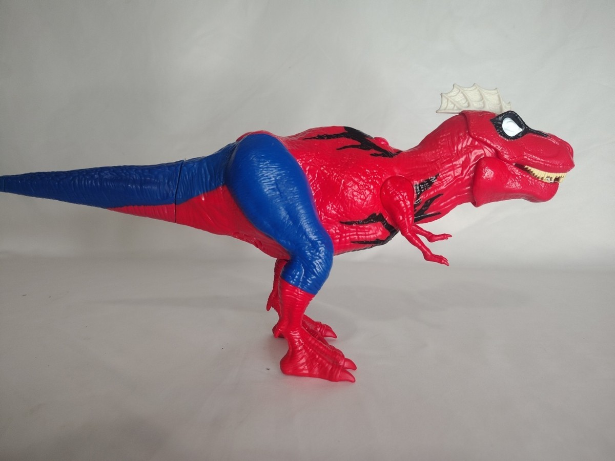 Marvel Spider-Man Web Chompin' Spider-Rex T-Rex w/ Sounds And 1