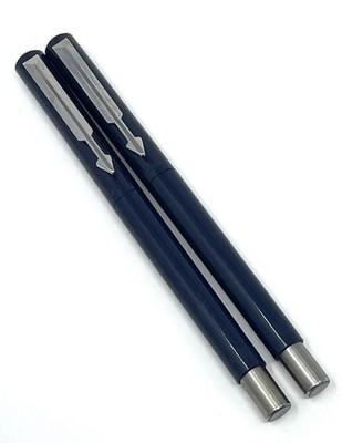 Vintage Parker Vector Roller Ball Ink Pen Baby Blue Lot of 2