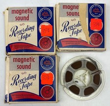 Vtg Audio Magnetics Magnetic Sound Recording Tape Lot of 4 - UNTESTED