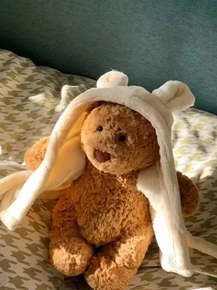 Jelly Cat Bartholomew Bear Jellycat Bartholomew Bear Bathrobe Plush - 26cm Brown Bear In Blue Bag, New With Tags Bartholomew Bear Plush Jelly Cat 26cm Brown New With Tags - Foto 11