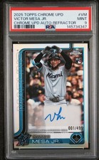 2025 TOPPS CHROME UPDATE CHROME UPDATE AUTOS #VM VICTOR MESA JR. 1/499 PSA 9