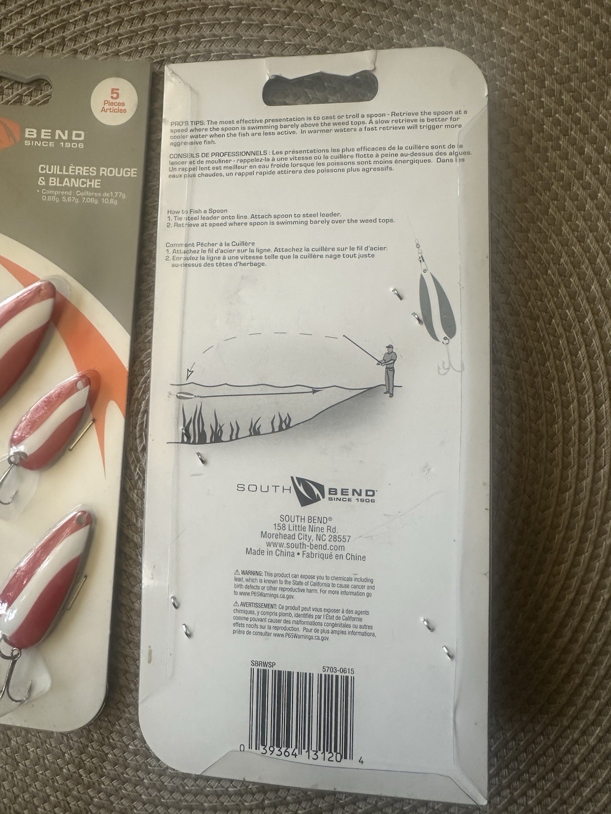 (Lot of 4)South Bend Spinner Assortments Red & White Spoons Fishing Lure Packs  - Image 4