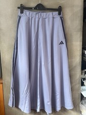 adidas 3-Stripes Knit Skirt Women Sportswear Casual Dress Violet AsiaFit KA0964