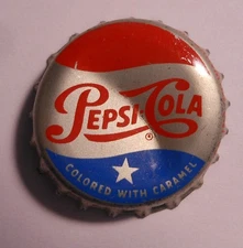 Vintage Pepsi Cola "Star"..cork..used..SODA BOTTLE CAP #5