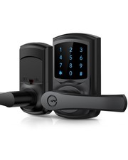Keyless Entry Door Lock Touchscreen Matte Black - Auto-Lock, Fits Standard Doors