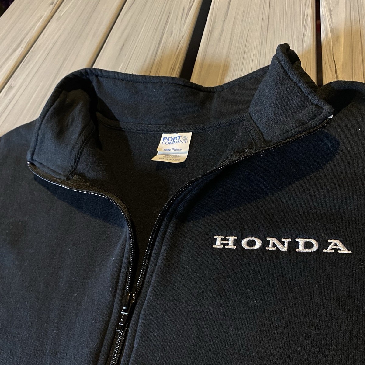 Vintage HONDA Employee Promo Embroidered Logo Jacket Sz XXL Full
