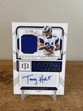 National Treasures Lasting Legacies Torry Holt Auto /99 Player Warn Patch