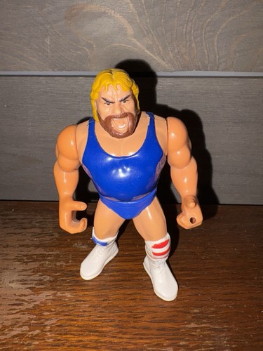 VINTAGE WWF HASBRO HACKSAW JIM DUGGAN SERIES 9 WRE...