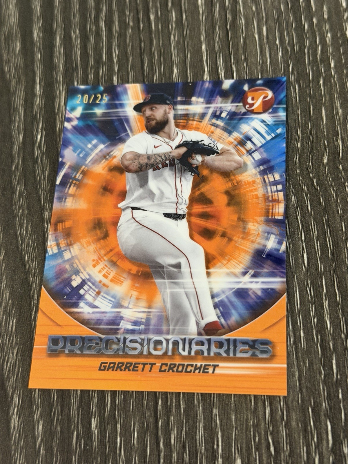 2025 Topps Pristine Precisionaries Orange Refractor /25 #PR-12 GARRETT CROCHET