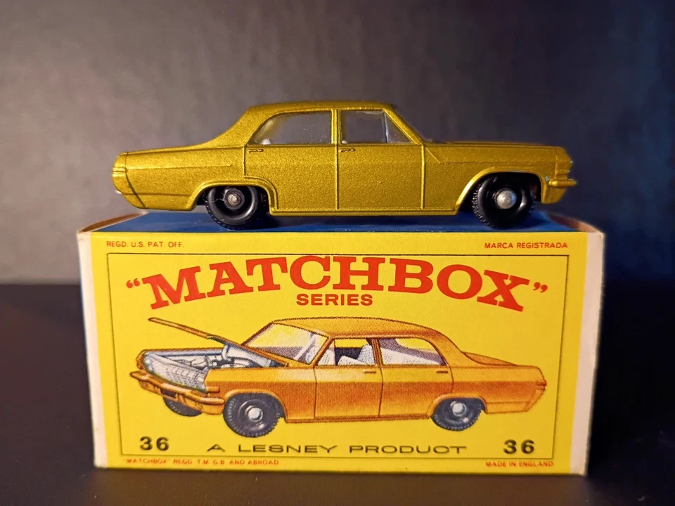 Matchbox #36C Opel Diplomat 1966 VN/ MINT In Crisp Original E4 Box - Image 2 of 4